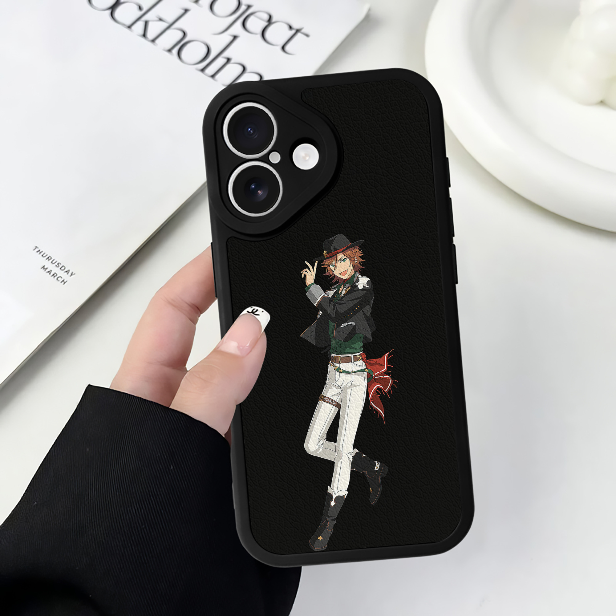 （画像用） あんさんぶるスターズ! Ensemble Stars 【iPhone 16シリーズ対応】シリコンスマホケース（レザー調） 材質：シリコン